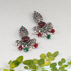 Ruby Stud Ethereal Danglers