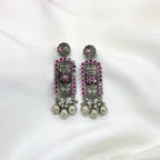 Traditional Fuschia Drop Studs