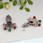 Ruby Stud Ethereal Danglers