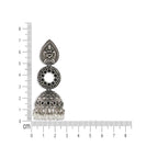 Leaf Stud with Dome Jhumkas