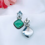 Chic N Stylish Aqua Small Earrings