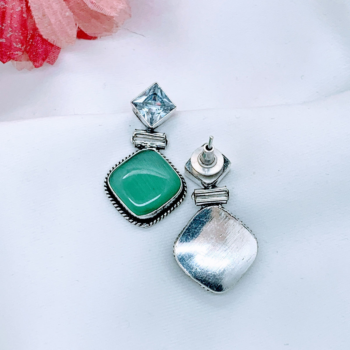 Chic N Stylish Aqua Small Earrings