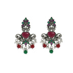 Ruby Stud Ethereal Danglers