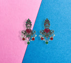 Ruby Stud Ethereal Danglers