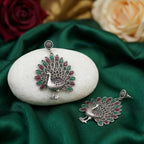Multicolor peacock Motif Earrings