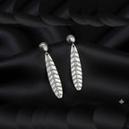 Vintage Oxidised Leaf Earrings