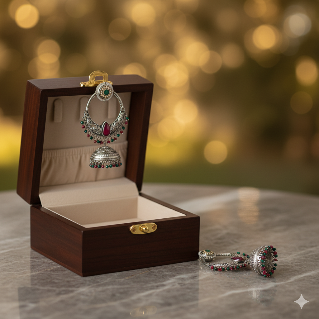 Mesmerizing Dual tone Big Jhumkas