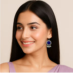 Violet Orbit Dangler Earrings