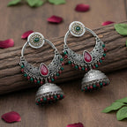 Mesmerizing Dual tone Big Jhumkas