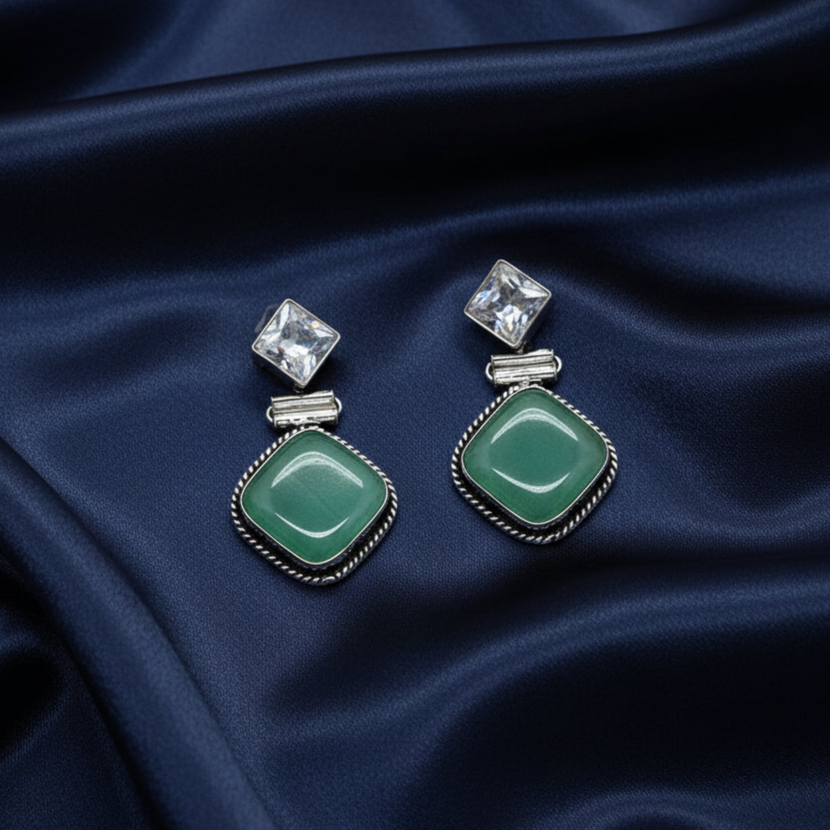 Chic N Stylish Aqua Small Earrings