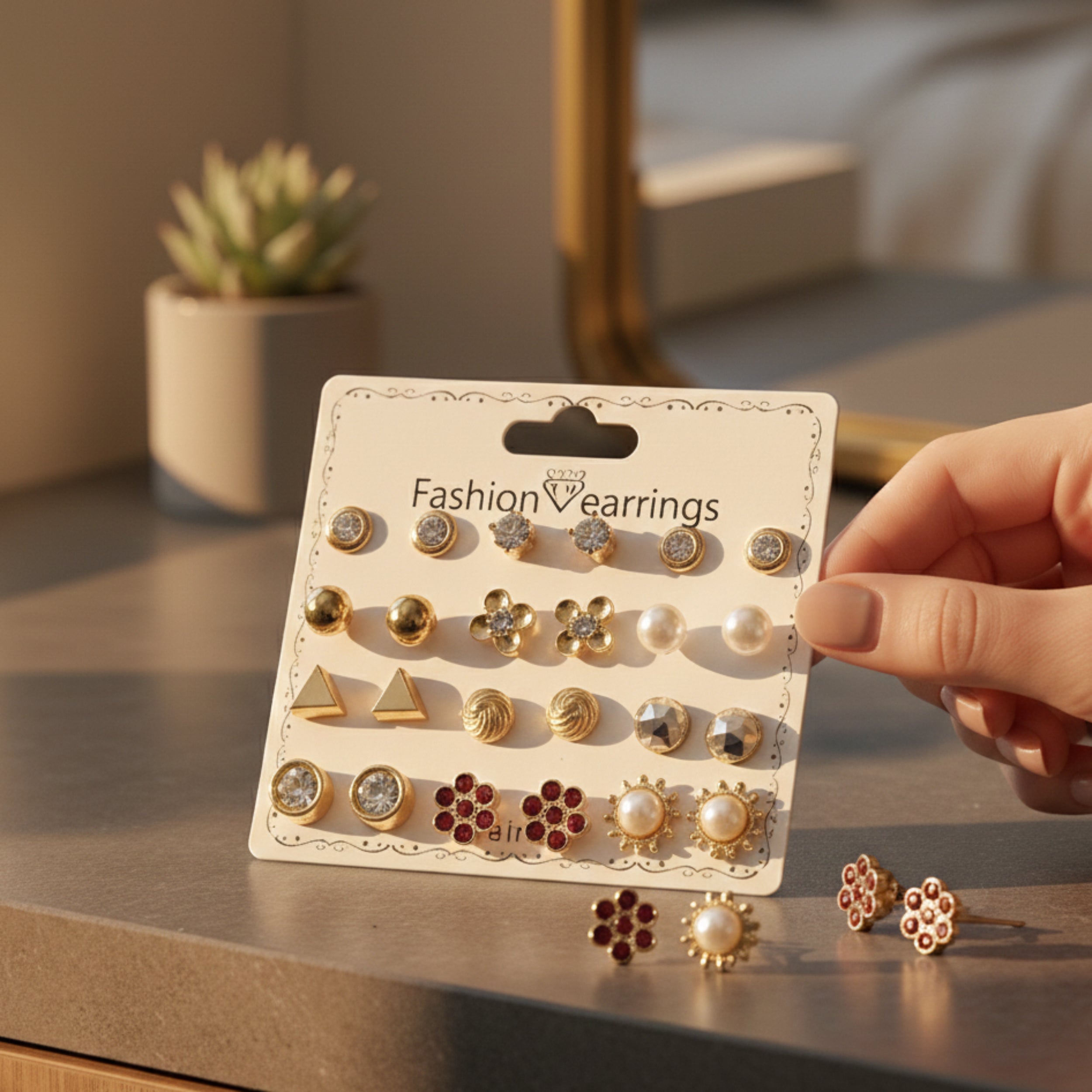 Trendy Stud Earrings