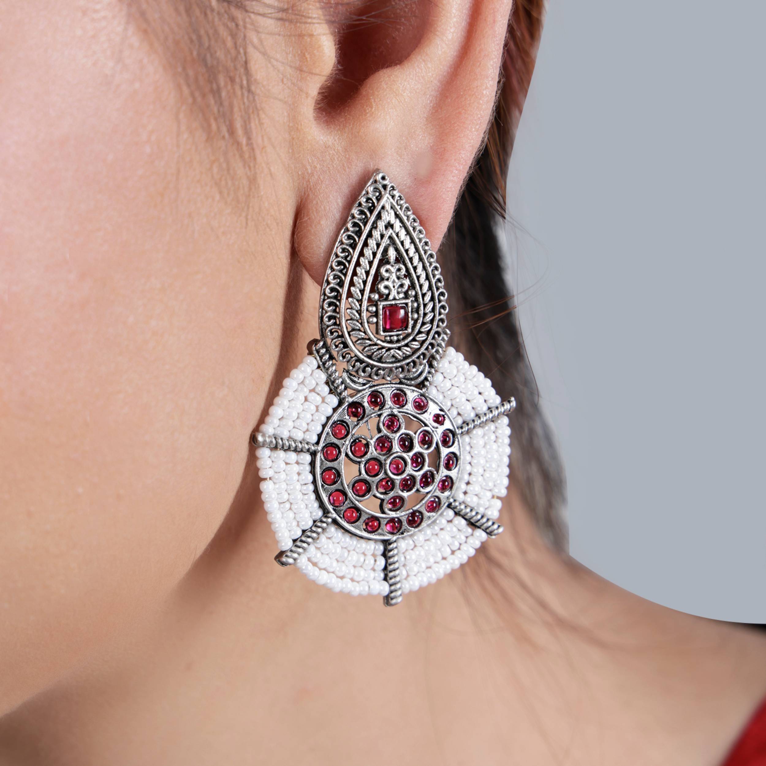 Exquisite Spiderweb Contemporary Studs