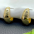 Half Hoop Gold Earrings