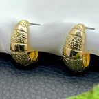 Half Hoop Gold Earrings