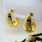 Half Hoop Gold Earrings