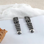 Bird Motiff Alloy Drop Earring