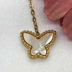 Golden Butterfly Charm Chain Pendant