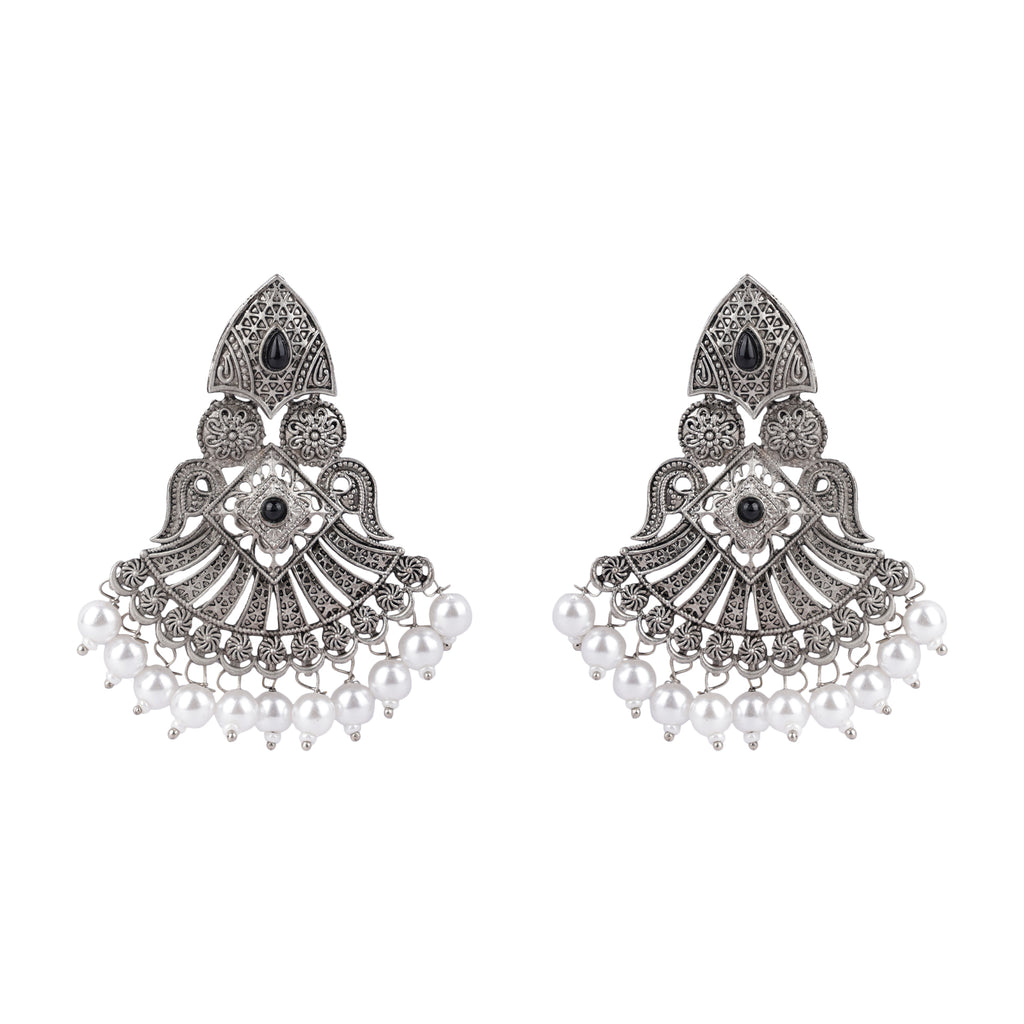 Retro Antique Pearl Beads Danglers