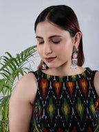 Dual tone Regal Drop Danglers