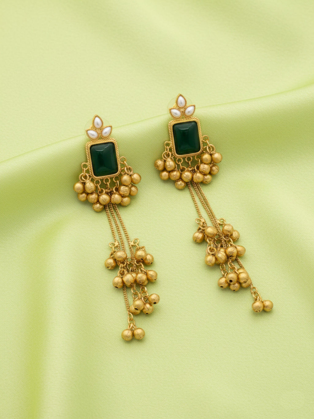 Midnight Green Gold Drops