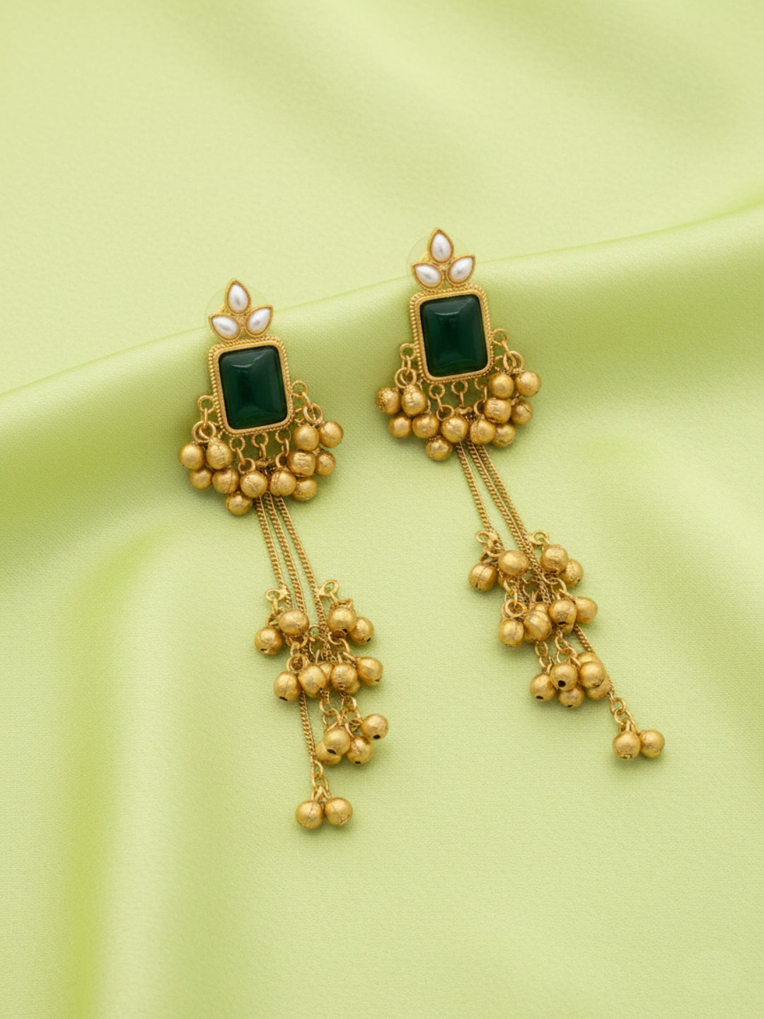 Midnight Green Gold Drops