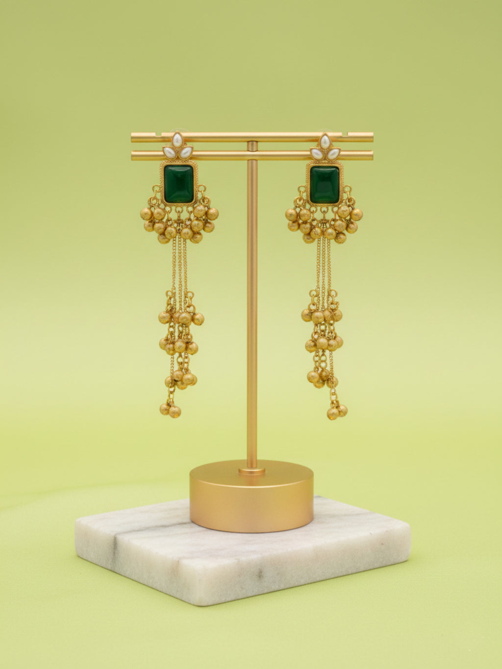 Midnight Green Gold Drops