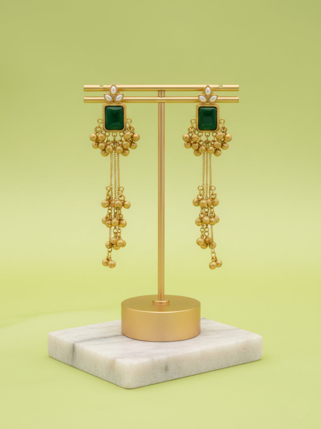 Midnight Green Gold Drops