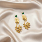 Kashmiri-Floral Moon Danglers