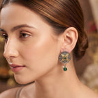 Ethereal Glow Dual-Tone Earrings