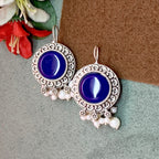 Violet Orbit Dangler Earrings