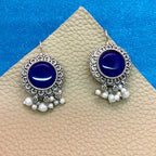 Violet Orbit Dangler Earrings