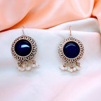 Violet Orbit Dangler Earrings