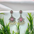 Blush Elegance Dangler Earrings