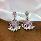 Blush Elegance Dangler Earrings