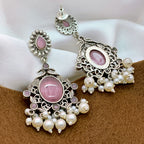 Blush Elegance Dangler Earrings