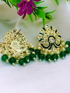 The Ruby Elegance Collection: Beaded Studs