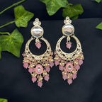 Pink Grace Kundan Earrings