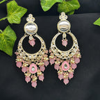 Pink Grace Kundan Earrings