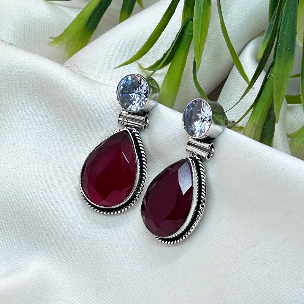 Ruby Dangler Earrings