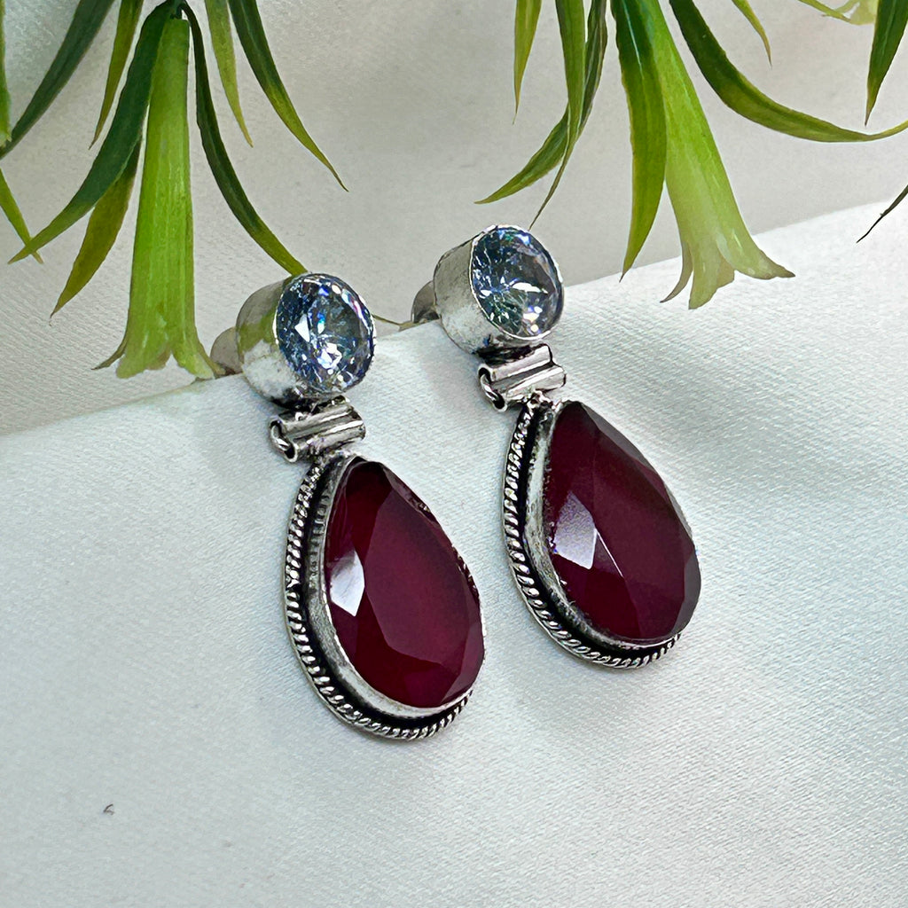 Ruby Dangler Earrings
