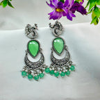 Peacock Motiff Drop Earrings
