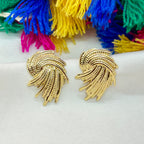 Golden Swirl Studs