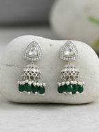 The Regal Bloom Kundan Jhumka