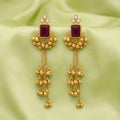Enchanted Ruby Kashmiri Earrings