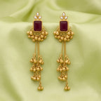 Enchanted Ruby Kashmiri Earrings