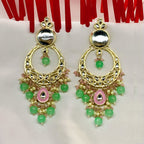 Mint Grace Kundan Earrings