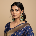 Mint Grace Kundan Earrings