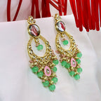 Mint Grace Kundan Earrings