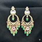 Mint Grace Kundan Earrings