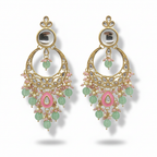 Mint Grace Kundan Earrings